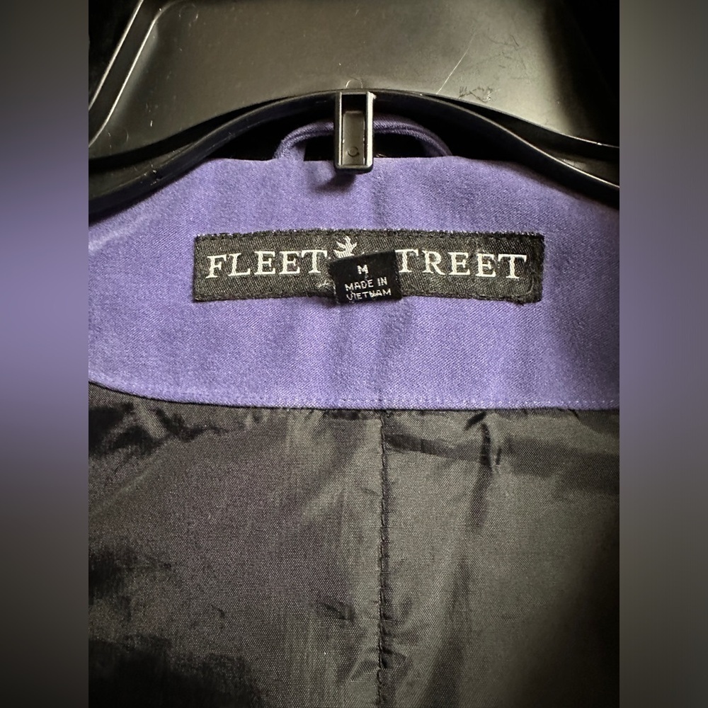 Fleet Street Purple Faux Suede Coat With Detachable Hood Women's Size Medium - Picture 4 of 16